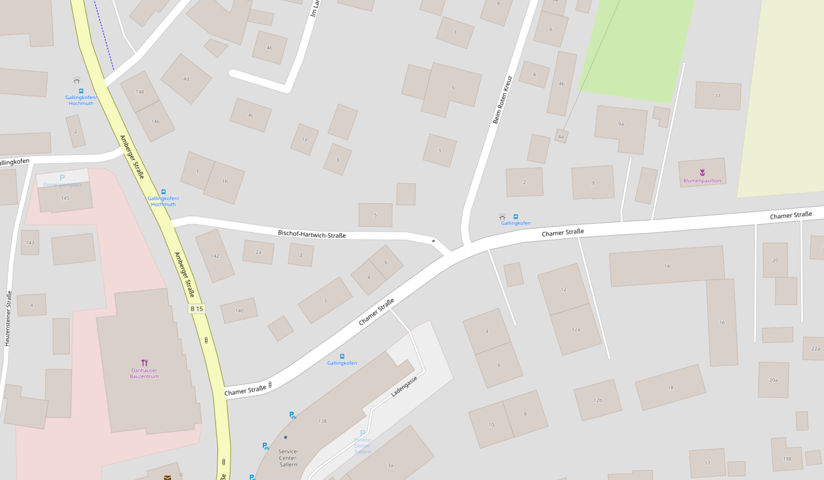 Karte Blumenpavillon Regensburg